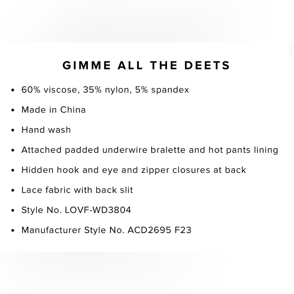 NEW!! Lovers + Friends Gracia Gown Black Lace Sheer Dress, L - Picture 6 of 12